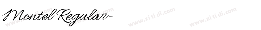 Montel Regular字体转换 Montel Regular字体转换